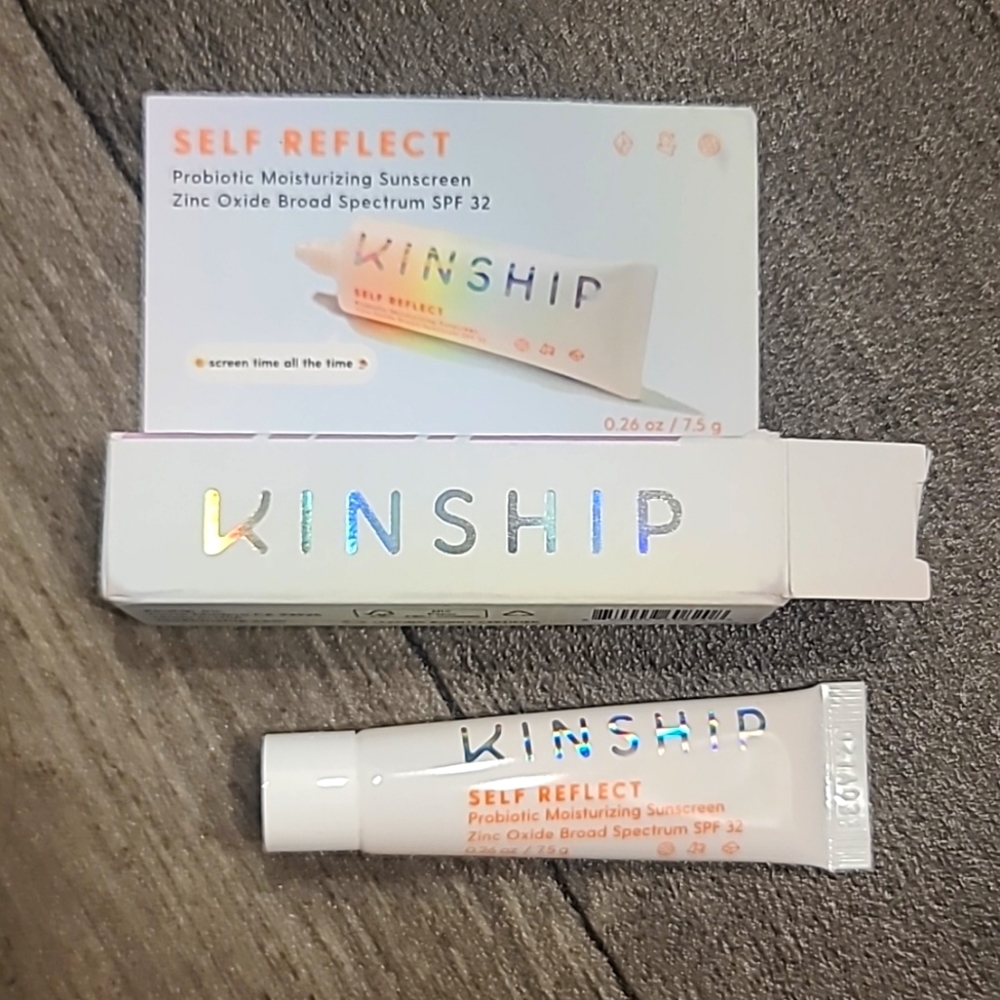 2/23 kinship self reflect probiotic sunscreen 0.26oz spf 32